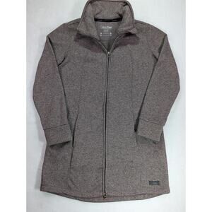 Calvin Klein Performance Size M Full Dual Zip Up Fleece Lined Sweater Jacket